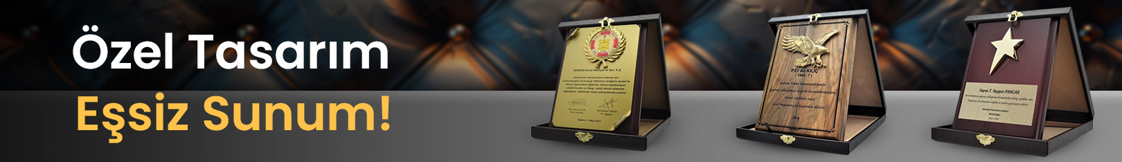 Deri Kutulu Plaket
