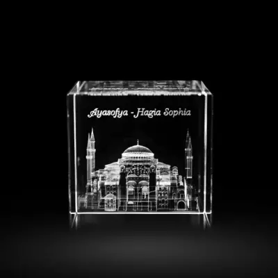 3d Kristal Küp Ayasofya Camisi