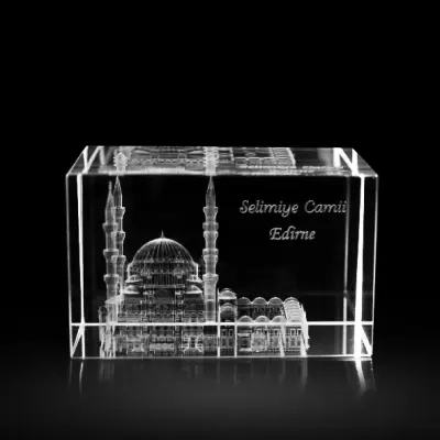 3d Kristal Küp Selimiye Camisi