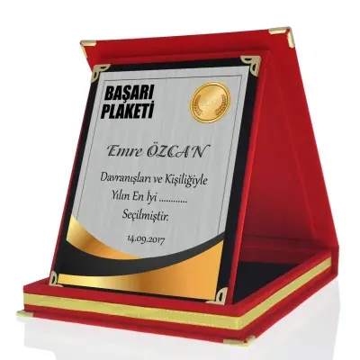 Kişiye Özel Başarı Plaketi