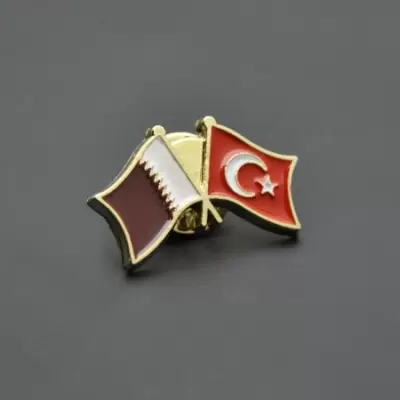 Türkiye Katar Bayrağı Rozeti