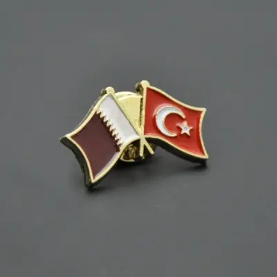 Türkiye Katar Bayrağı Rozeti