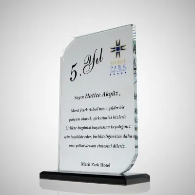 Kişiye Özel Kristal Plaket Örnekleri