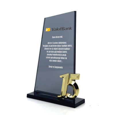 15. yıl Personel Kıdem Plaketi