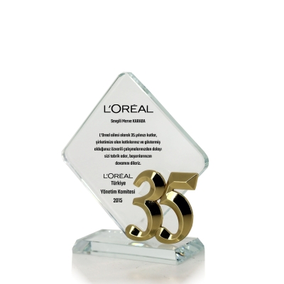 35. yıl Bankalara Şirketlere Özel Kıdem Plaketi