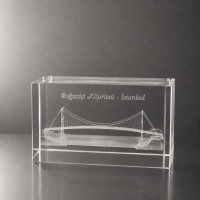 3d Kristal Küp  Bogaziçi Köprüsü