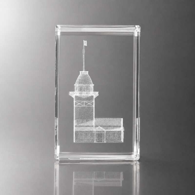3d kristal Küp Kız Kulesi