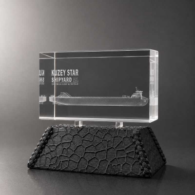 3d Lazer Kristal Plaket 