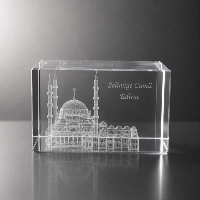 3d Kristal Küp Selimiye Camisi