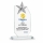 3d Yıldızlı Kristal  Plaket