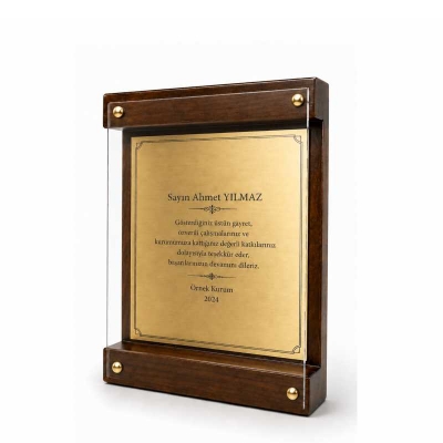Ahşap Plaket Modelleri