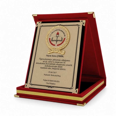 12x16 Okullara Özel  Albüm Plaket 