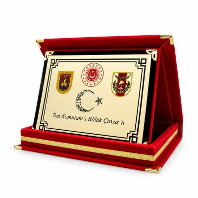 12x16 Yatay Askeri  Plaket Örnekleri