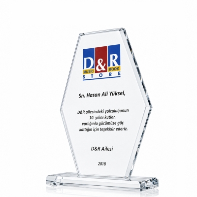 Altıgen Kristal Plaket