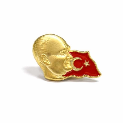 Atatürk Türk Bayraklı Rozeti