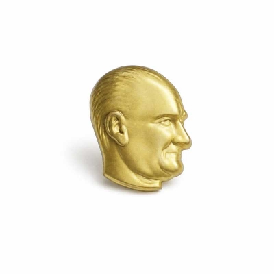 Atatürk Rozet Yan Altın