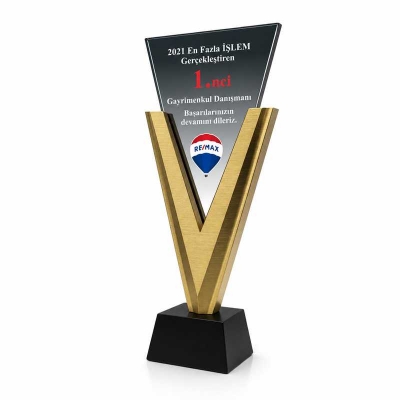 Başarı Tasarımlı Vip Kristal Plaket