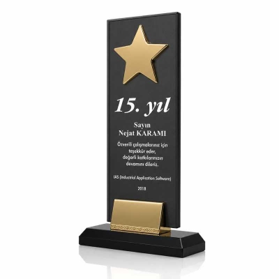 Yıldızlı Plaket