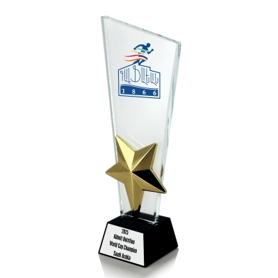Büyük Yıldızlı Kristal Plaket