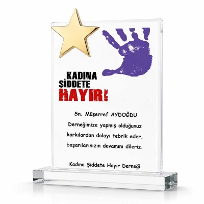 Geniş Yıldızlı Plaket