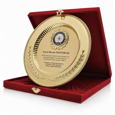 Çelenk Tabak Plaket
