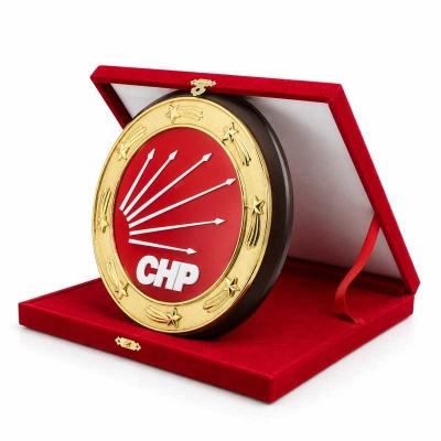 CHP Cumhuriyet Halk Partisi Plaket Ödül Hediye