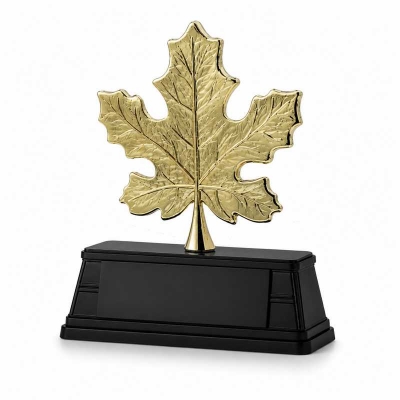 Metal Çınar Yaprağı Ödül Plaket 