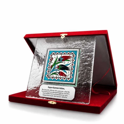 Cam Çinili Plaket