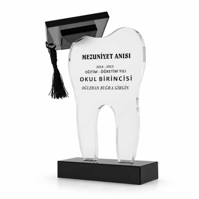 Diş Fakültesi Mezuniyet Kristal Plaket