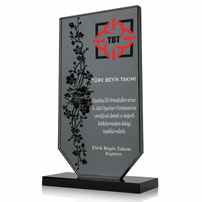 Füme Kristal Plaket Satışı
