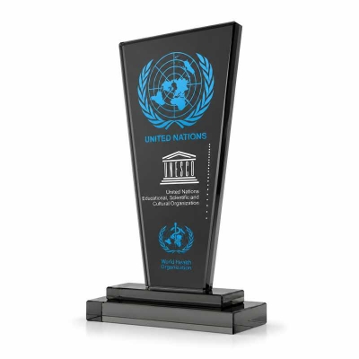 Füme Kristal Plaket Yaptırma