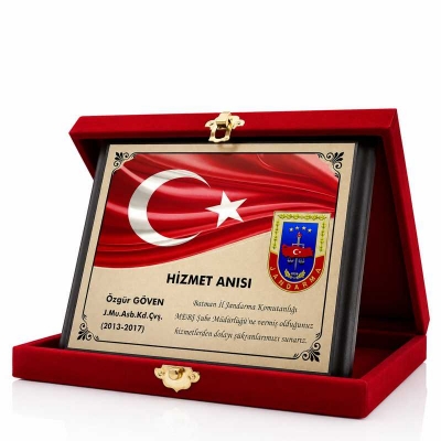 Hizmet Anısı Plaket Jandarma Plaket