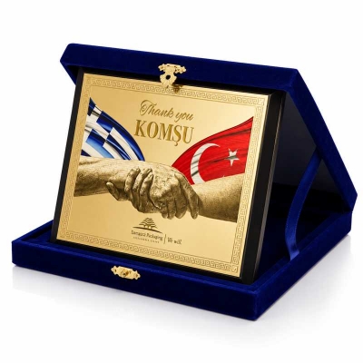 Pirinç Plaket 15cmx20cm Yatay