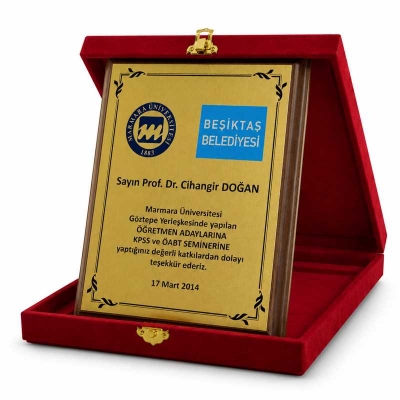 Pirinç Plaket  20cmx25cm