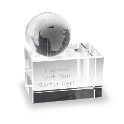 Kalemlik Kristal Küp İsimlik