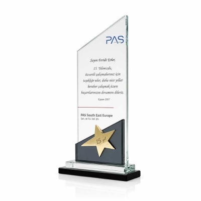 Kıdem Yıldızlı Plaket