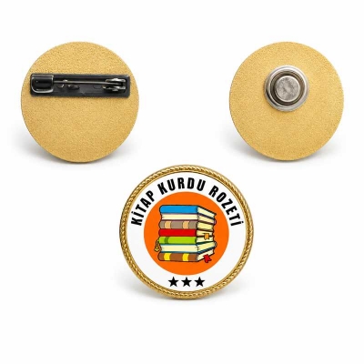 Kitap Kurdu Rozeti 45mm