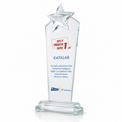 Kristal Yıldızlı Plaket