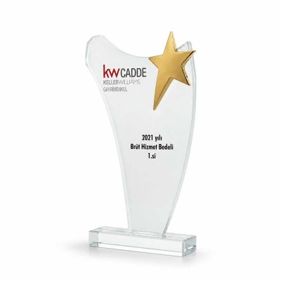 Kumlu Yıldızlı Plaket 
