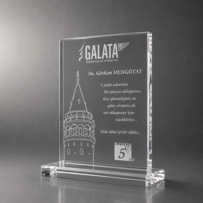 Lazer Patlatma Kristal Plaketler