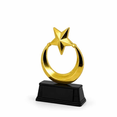 Metal Ay Yıldız Plaket Hediye