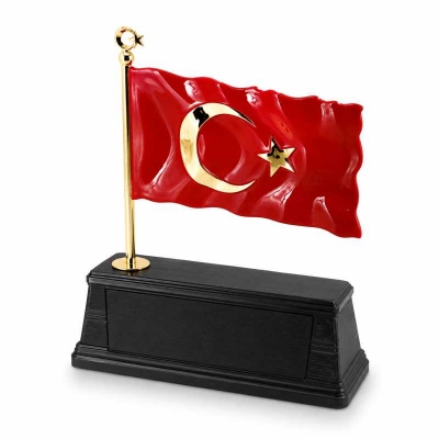 Türk Bayrağı Polyester Ayaklı