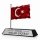 Bayraklı Kristal Masa İsimliği