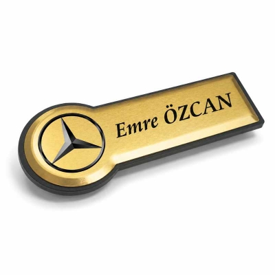 Metal Yaka Kartı Altın