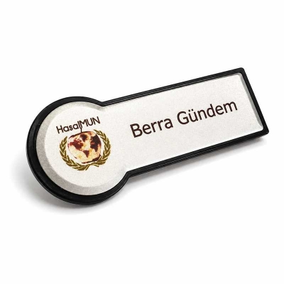 Metal Yaka Kartı Gümüş