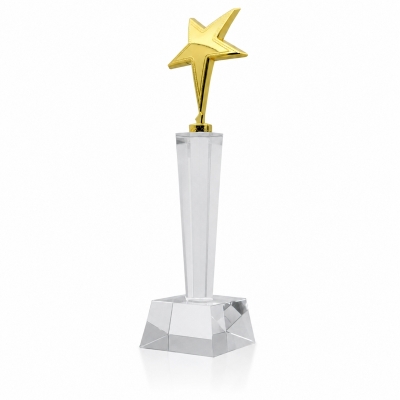 Kristal Kupa Yıldızlı Plaket