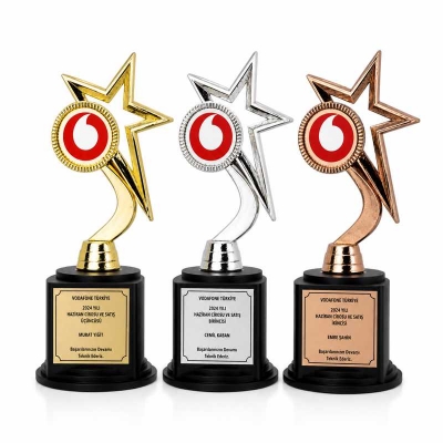 Metal Yıldız Plaket Örnekleri