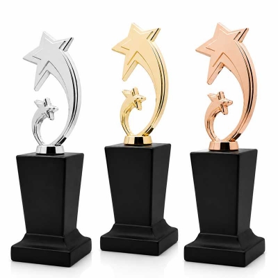 Metal Yıldızlı Ödül Plaket modelleri