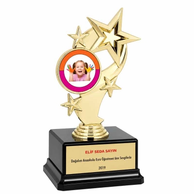 Okullara Özel Yıldız Ödül Plaket (Plastik)
