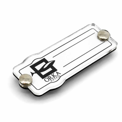 Metal Aksesuarlı Pleksi Yakalık